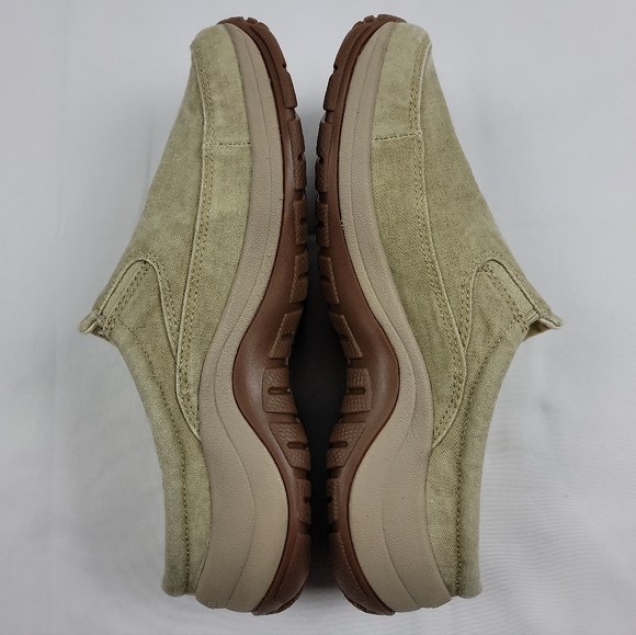 LL Bean Canvas Mule Shoes Womens 7.5M Khaki-Green - Picture 9 of 12